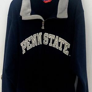 Penn State Navy Blue Quarter-Zip Sweatshirt